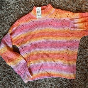 Colorful crochet sweater 🌈